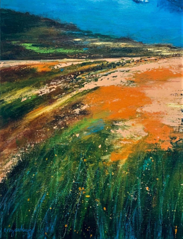 Felhővirág részlet (70x70 cm, akril vásznon)