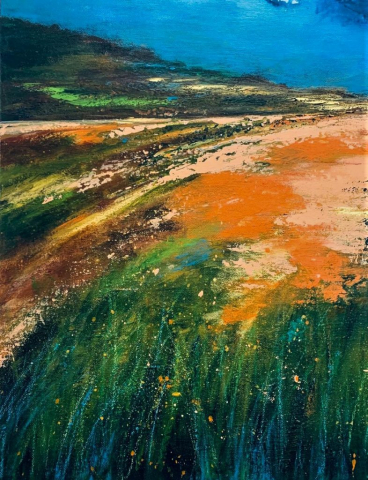 Felhővirág részlet (70x70 cm, akril vásznon)