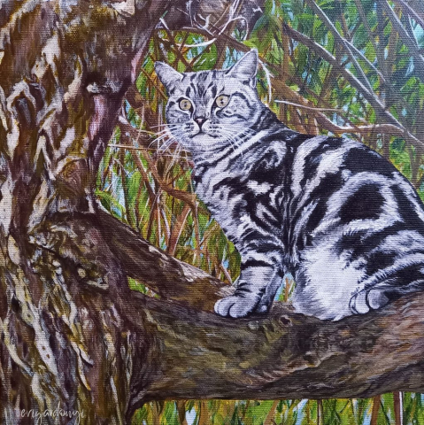Horváth Rudolf (30x30 cm, akril vásznon)