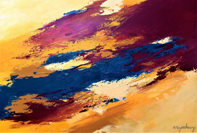 Elemi erők részlet (60x90 cm, akril vásznon)