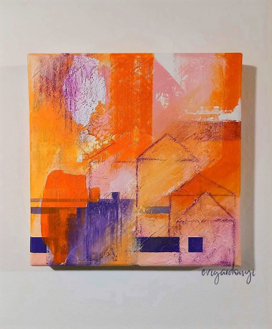 Otthonos (30x30 cm, akril vásznon)