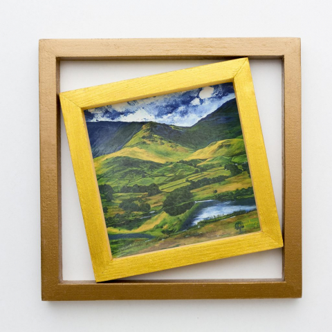 Örökké zöldek (30x30 cm, akril vásznon)