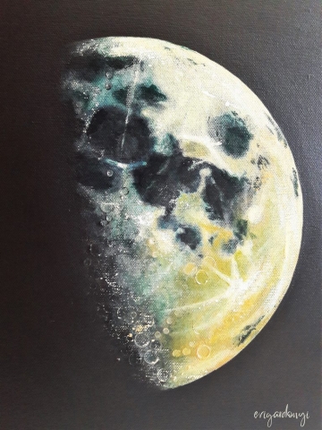 Dal a Holdhoz (40x40 cm, akril vásznon)