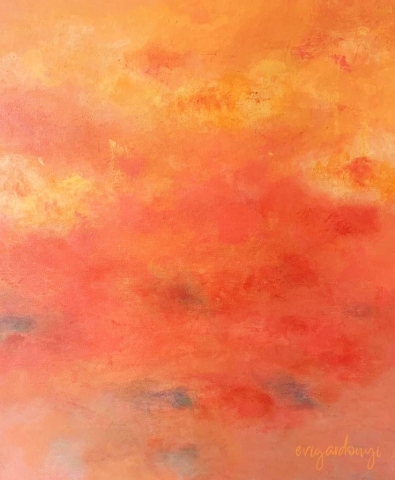 Mennyország (60x50 cm, akril vásznon)