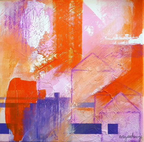 Otthonos (30x30 cm, akril vásznon)