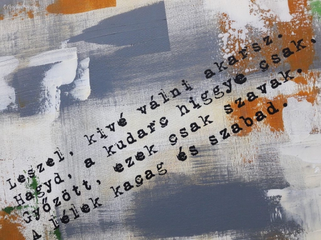 Szabad lélek részlet (40x120 cm, akril vásznon)