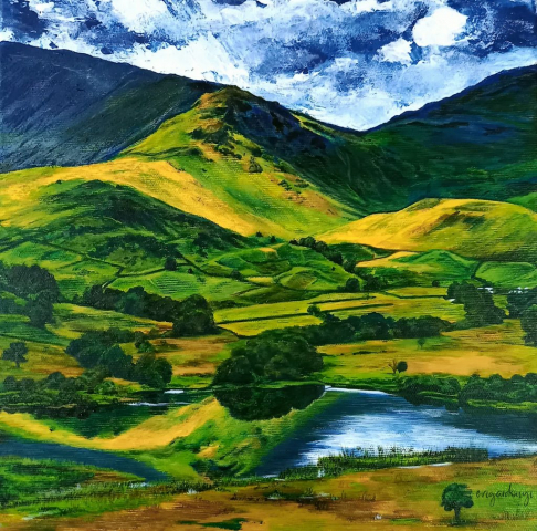 Örökké Zöldek (30x30 cm, akril vásznon)