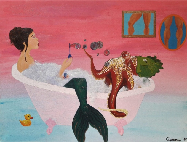Foot Fetish (30x40 cm, acrylic on canvas)